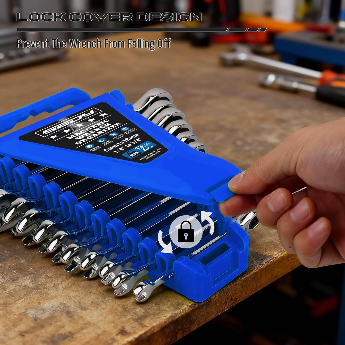 SEDY foldable handle extended for grab-and-go portability and easy carrying
