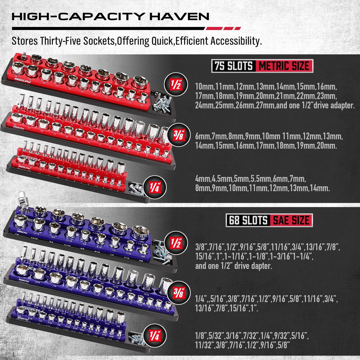 SEDY scale comparison with hand holding a tray to show compact size and portability