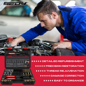 SEDY storage case closed for compact, portable tool protection
