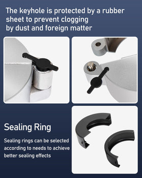 Seekdesi electroplated zinc alloy texture highlighting rust-resistant finish and longevity