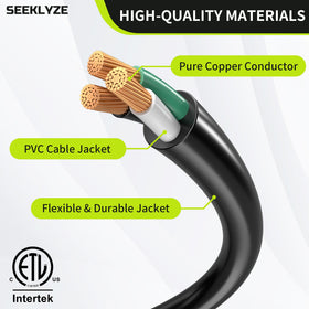 Seeklyze dual 18-inch integrated cords and Y-split demonstrating flexible connections