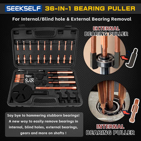 SEEKSELF collet close-up highlighting hardened red-steel collet durability for secure grip