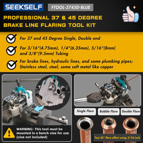 SEEKSELF die blocks close-up showing split dies for accurate, anti-slip flaring