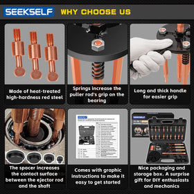 SEEKSELF ejector spacers assembly showing correct spacer placement for even force distribution