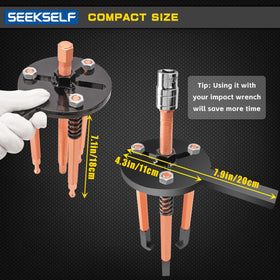 SEEKSELF lifestyle workbench scene showing kit ready for automotive and DIY bearing jobs