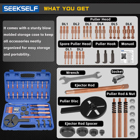 SEEKSELF size comparison with ruler to show scale and compatibility with common bearing sizes