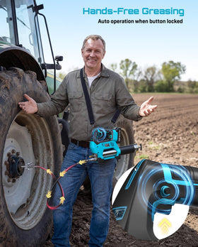 Seesii in use on a tractor zerk fitting speeding routine maintenance
