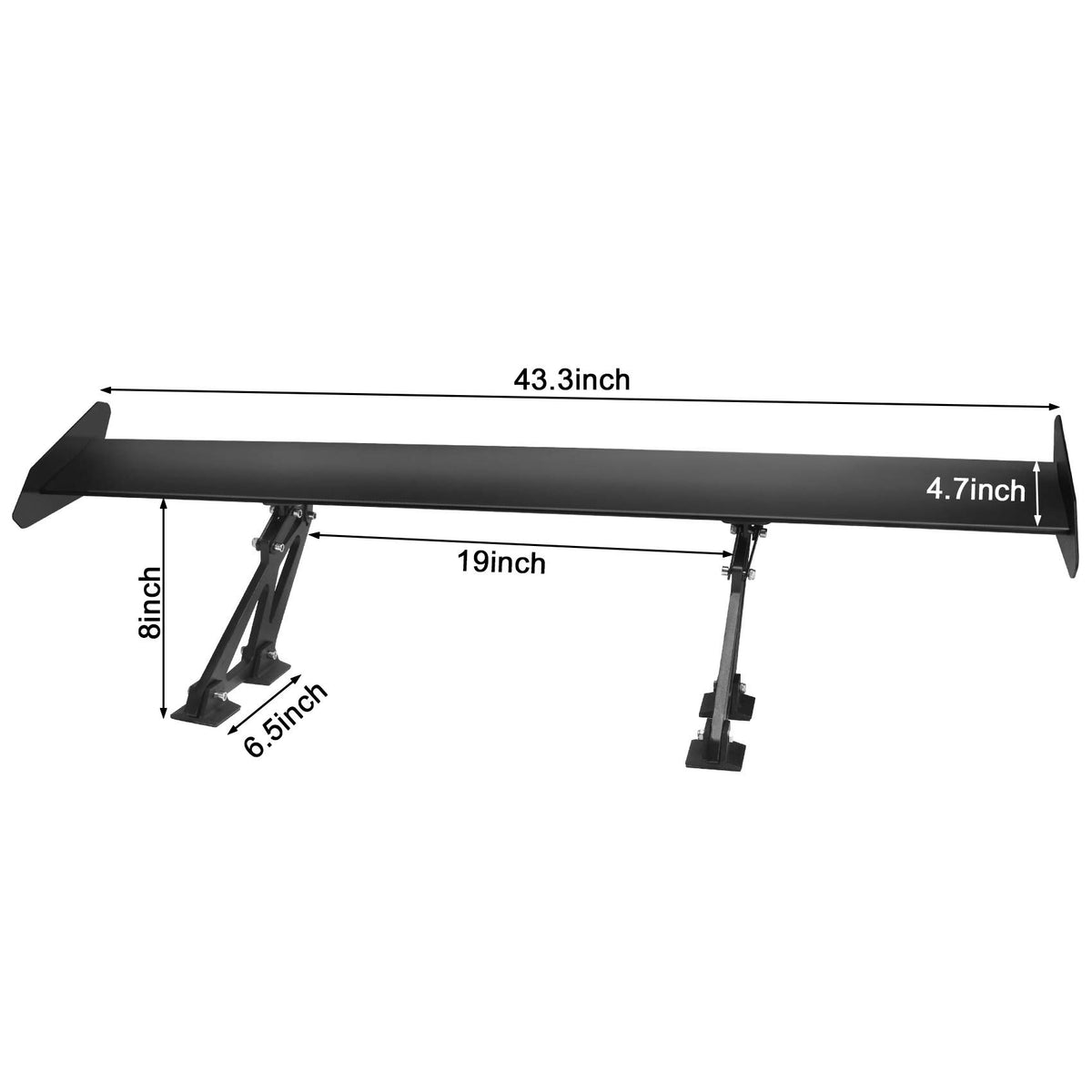 Seeutek bracket spacing measurement showing 19-inch mounting distance for compatibility