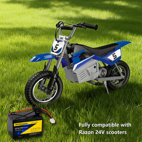 SEFEPODER battery installed in Razor scooter showing straightforward replacement benefit