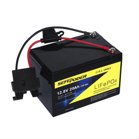 SEFEPODER battery front view showing compact design and easy swap-in benefit