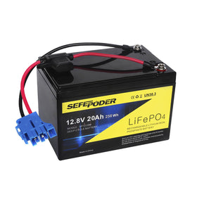 SEFEPODER front view showing battery fitted and clear brand benefit