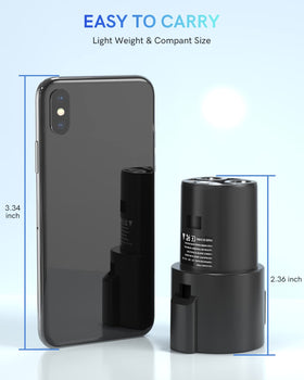 SEGUMA adapter outdoors in wet conditions showing IP65 weather protection benefit