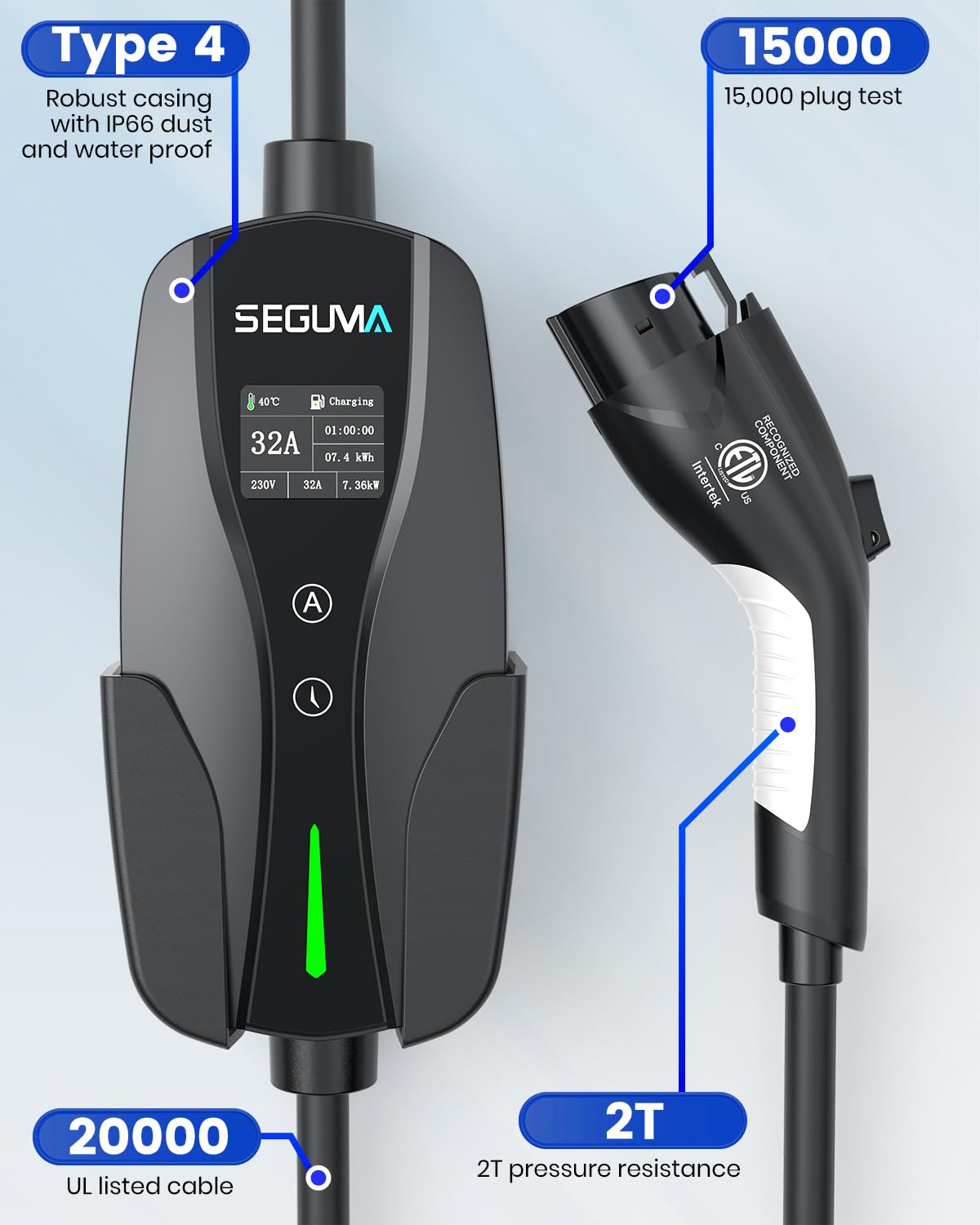 SEGUMA held in hand for size scale demonstrating portable design and travel convenience