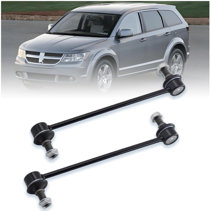 SegurVelo front sway bar link pair packaging showing contents and fitment benefit