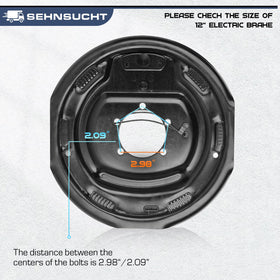 SEHNSUCHT actuator and backing plate side profile for service access