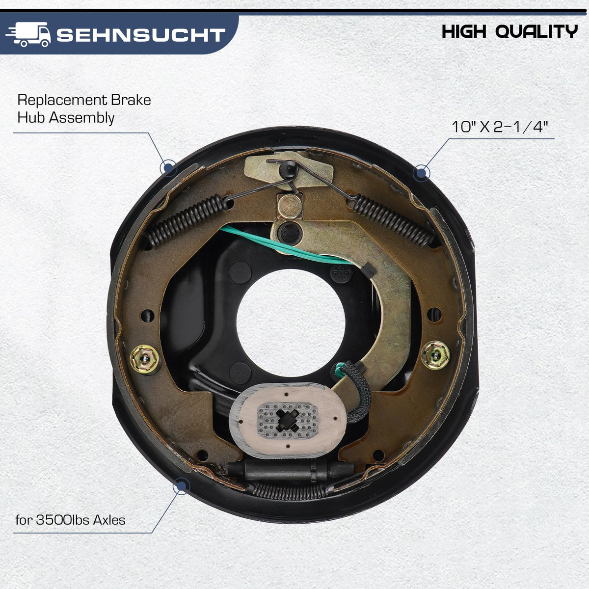 SEHNSUCHT hub backside with bearing and seal fitted for reliable rotation