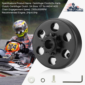 SEHNSUCHT clutch mounted on a minibike engine demonstrating easy engine fitment