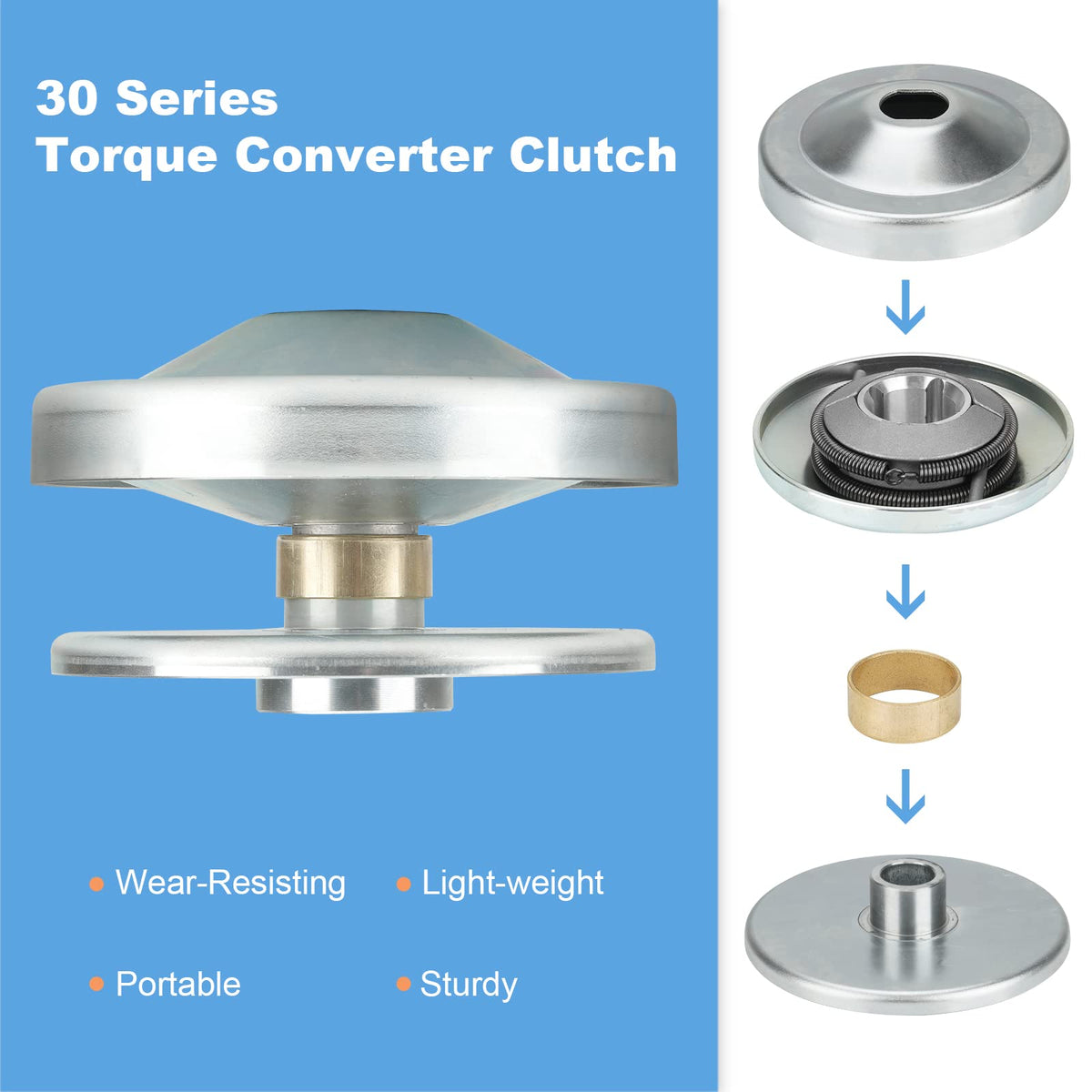 SEHNSUCHT close-up of 3/16" keyway for secure torque transfer