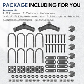 SEHNSUCHT equalizer and hanger components showing balanced tandem suspension benefit
