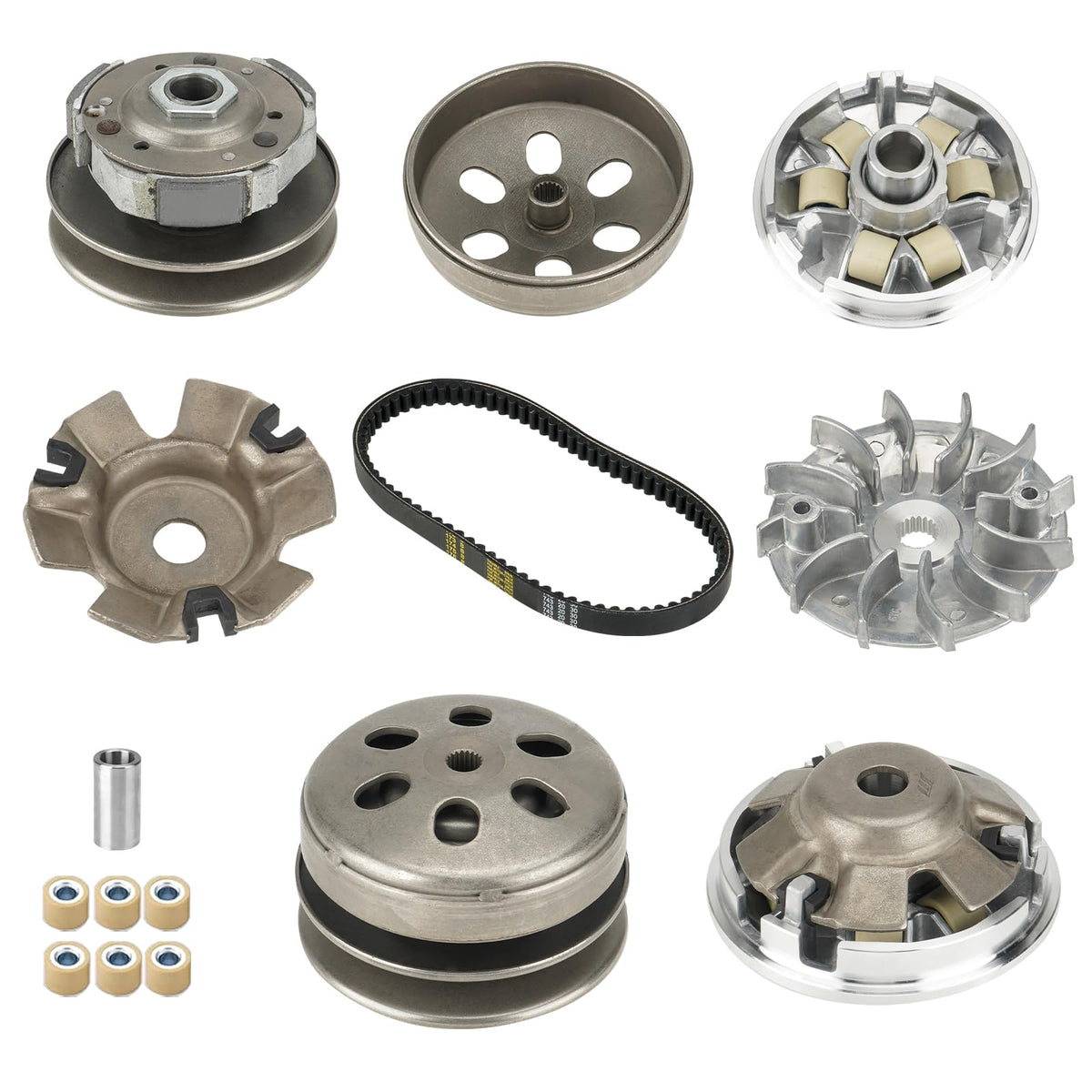 SEHNSUCHT front view of clutch and variator kit showing complete components and fitment benefit