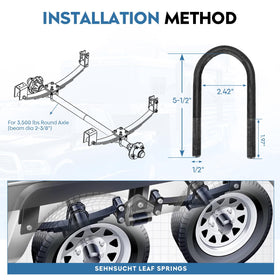 SEHNSUCHT side profile of four-leaf pack showing arch and leaf thickness for load stability