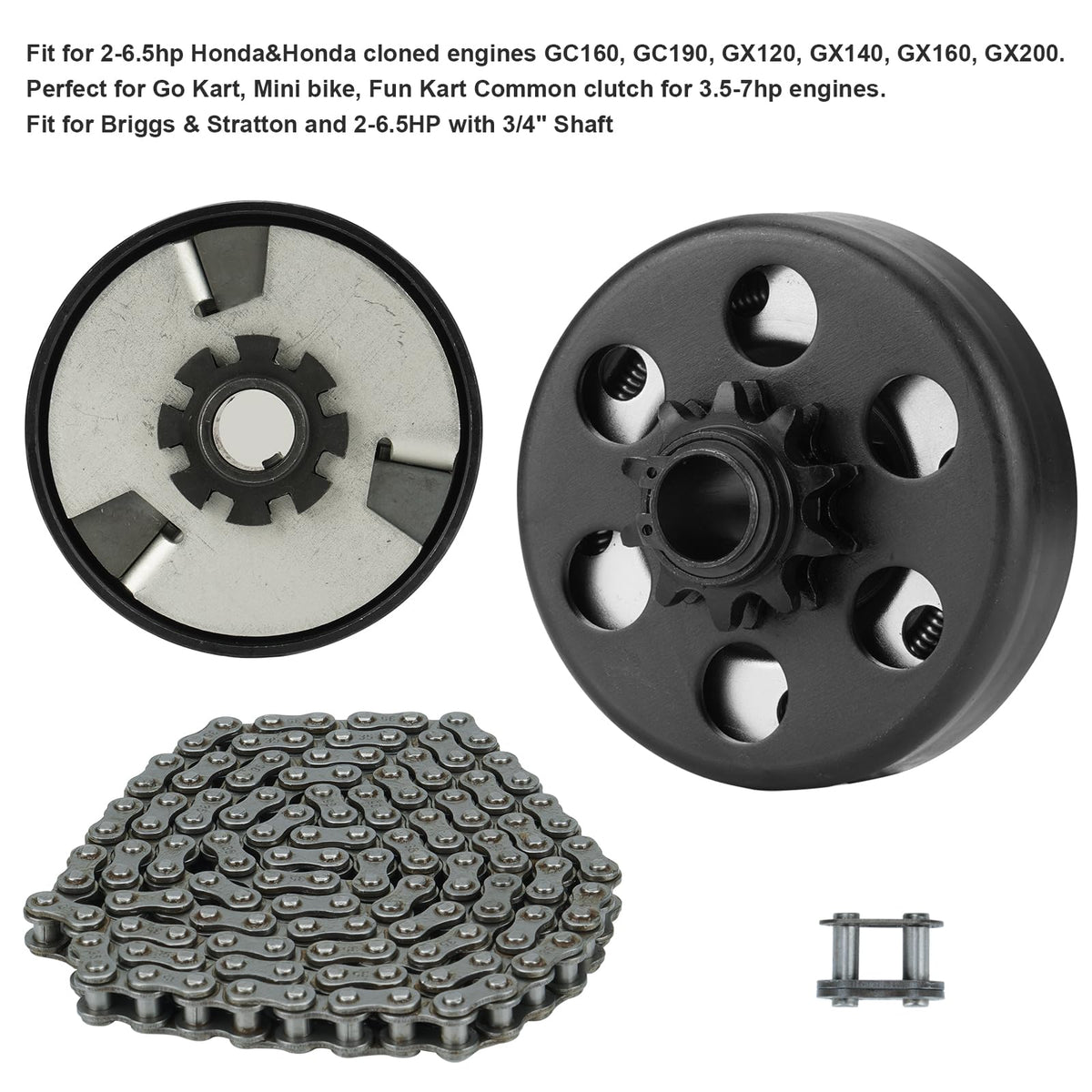 SEHNSUCHT clutch installed on minibike rear-wheel, shows real-world riding use