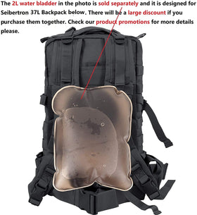 Seibertron padded back panel and straps for long-wear comfort
