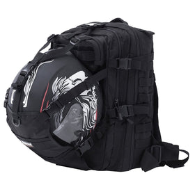 Seibertron front view with helmet attached showing secure carry benefit