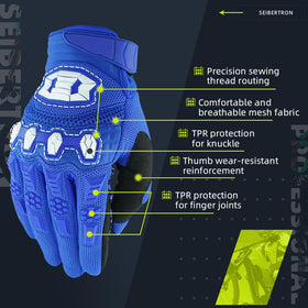 Seibertron glove fingertip touching a phone screen for touchscreen convenience