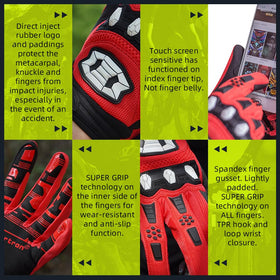 Seibertron glove on model hand showing size M fit and scale