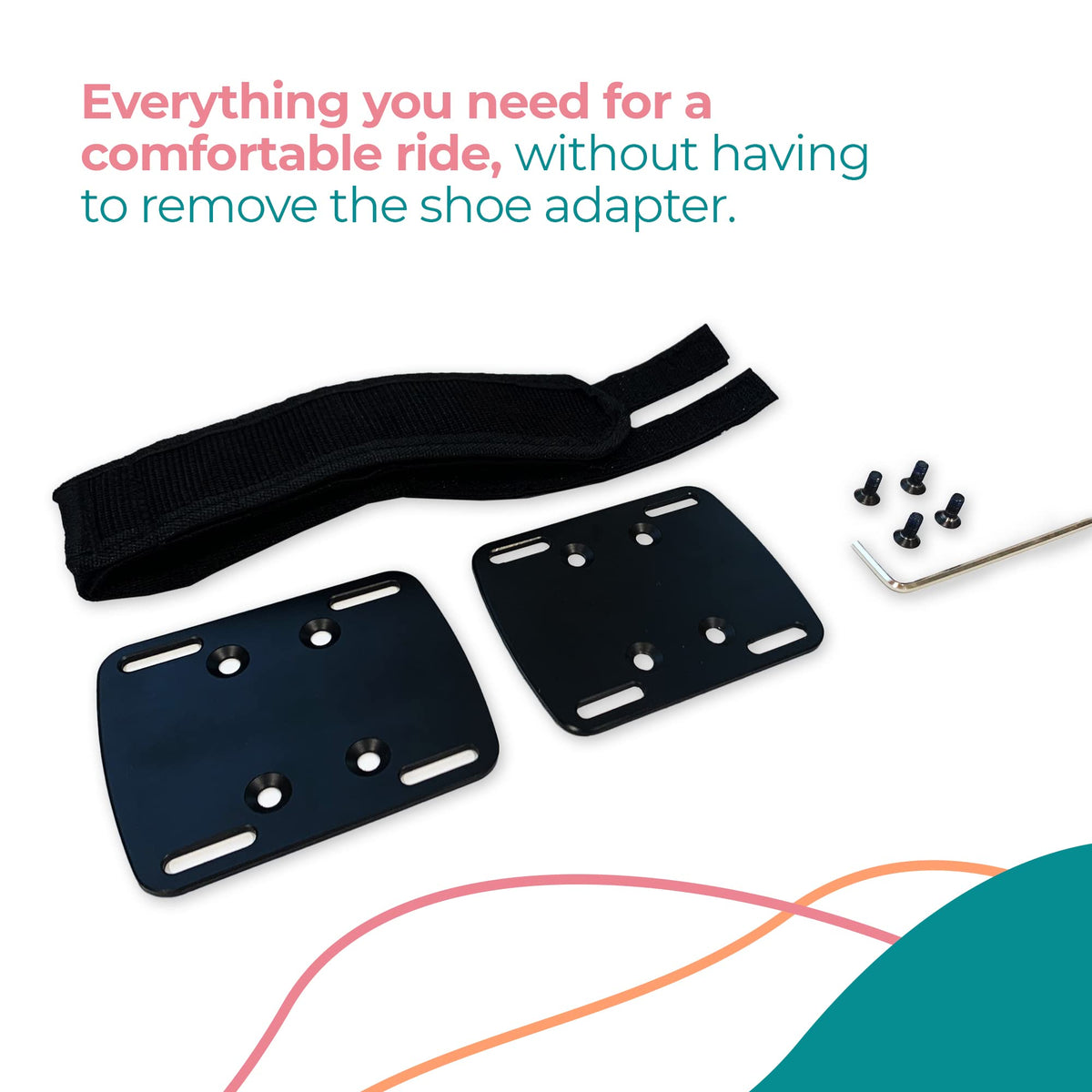 SELINA toe cages with sneaker in use showing non-slip grip
