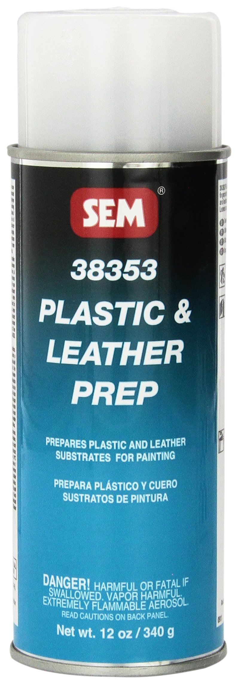 SEM 38353 being sprayed onto automotive plastic trim, SEM cleaner improving surface readiness