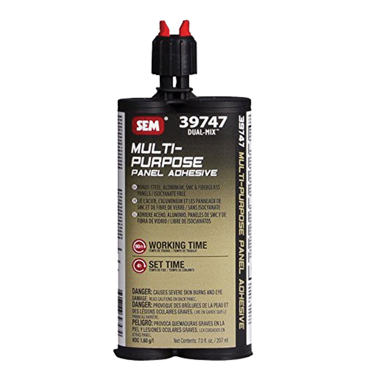 SEM 39747 front packaging, 7 oz, shows durable panel bonding