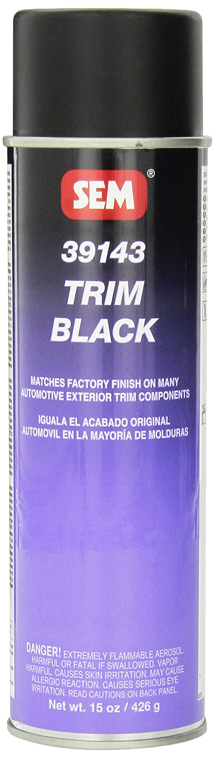 SEM 39143 front can view showing label and 15 oz size for accurate trim touch-ups