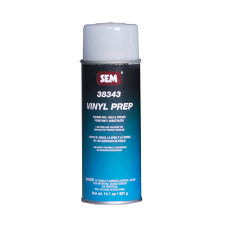 SEM Vinyl Prep front label showing product for improved adhesion