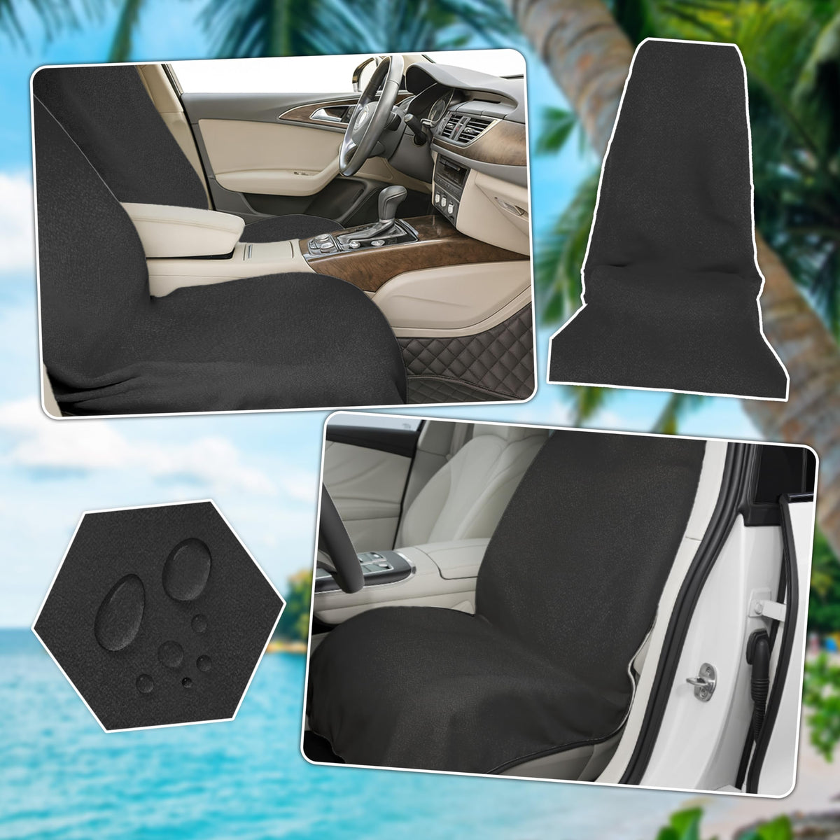 Semtomn anti-slip headrest detail demonstrating secure fit and stability