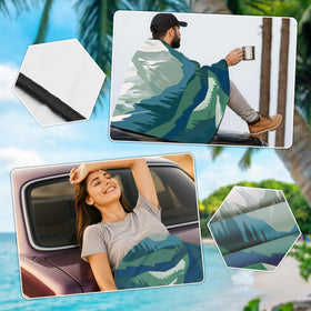 Semtomn cover shown on seat for size comparison and easy fit benefit
