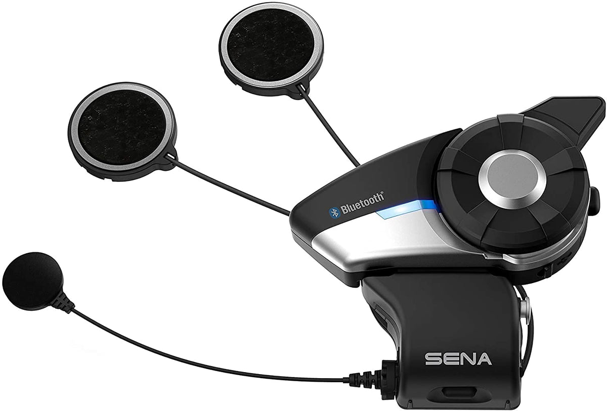 Sena 20S EVO control button detail enabling simple on‑ride operation