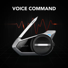 Sena 50S premium microphone detail for clearer voice pickup in wind