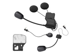 Sena 50S speaker and microphone closeup highlighting Harman Kardon design and clearer audio
