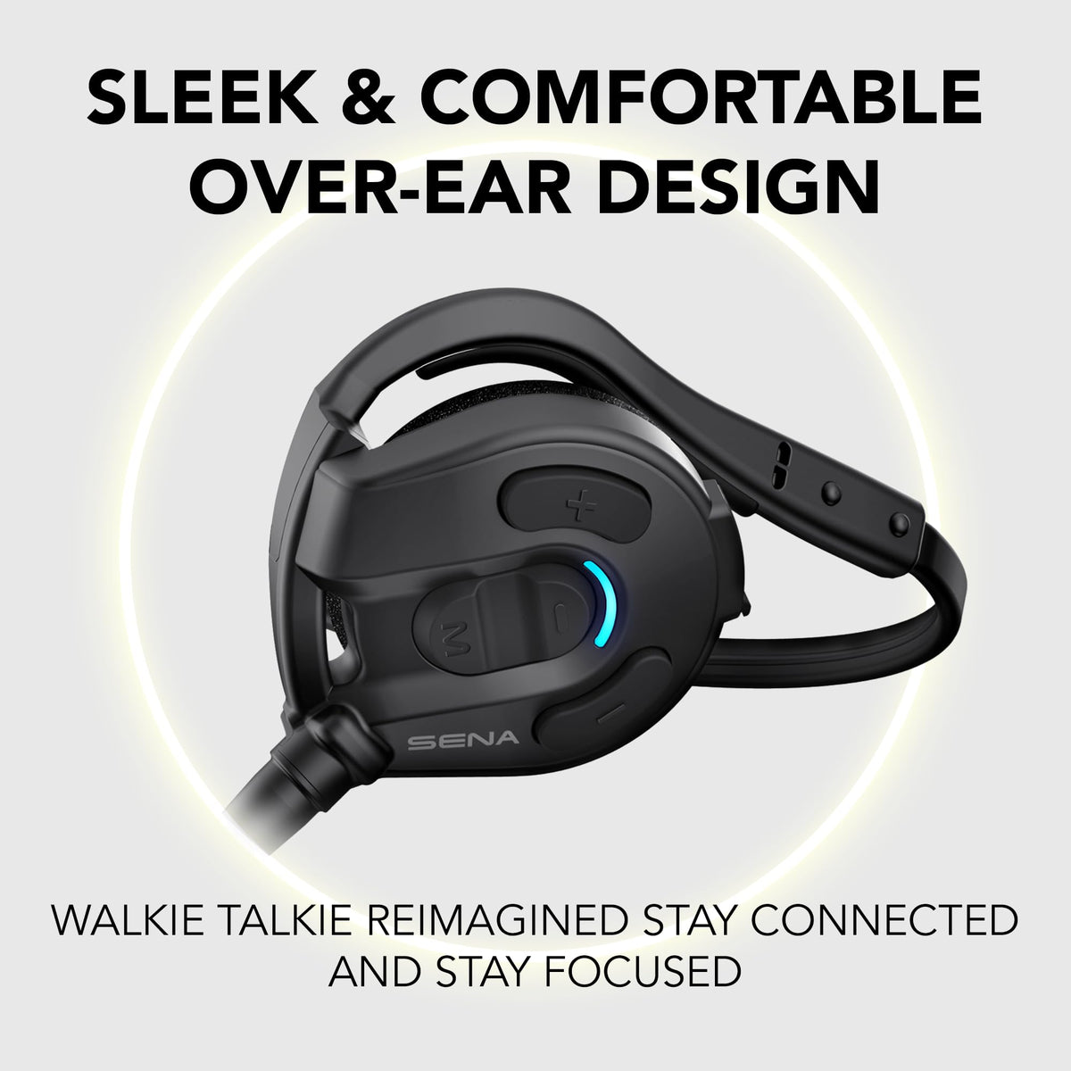 Sena Expand worn by hiker demonstrating hands-free group communication benefit