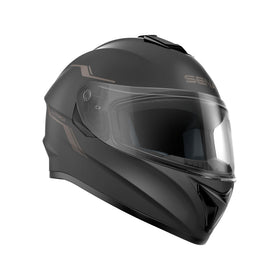 Sena OutForce worn by rider on motorcycle showing integrated Bluetooth connectivity benefit