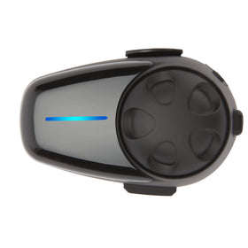 Sena SMH10 front view showing compact communicator and clear labeling for quick identification