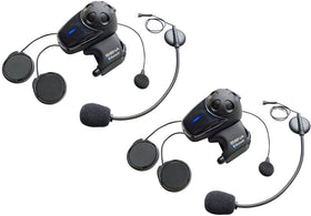 sena smh10d front view showing headset units and mounting brackets for easy install