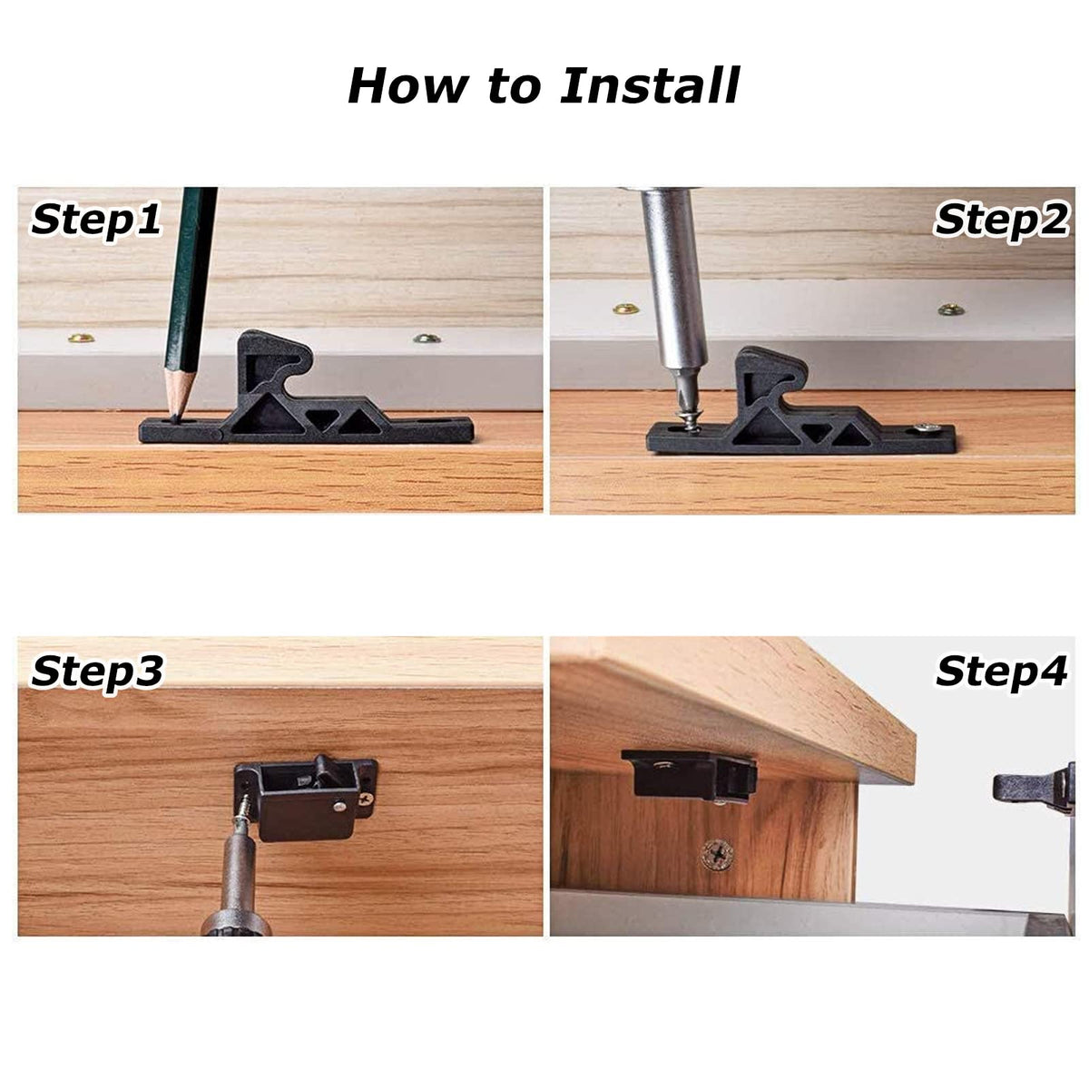 SENENQU screws and hardware laid out showing easy-install benefit