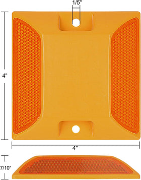 SENENQU top-down view demonstrating 4x4 inch size for scale and clear placement guidance