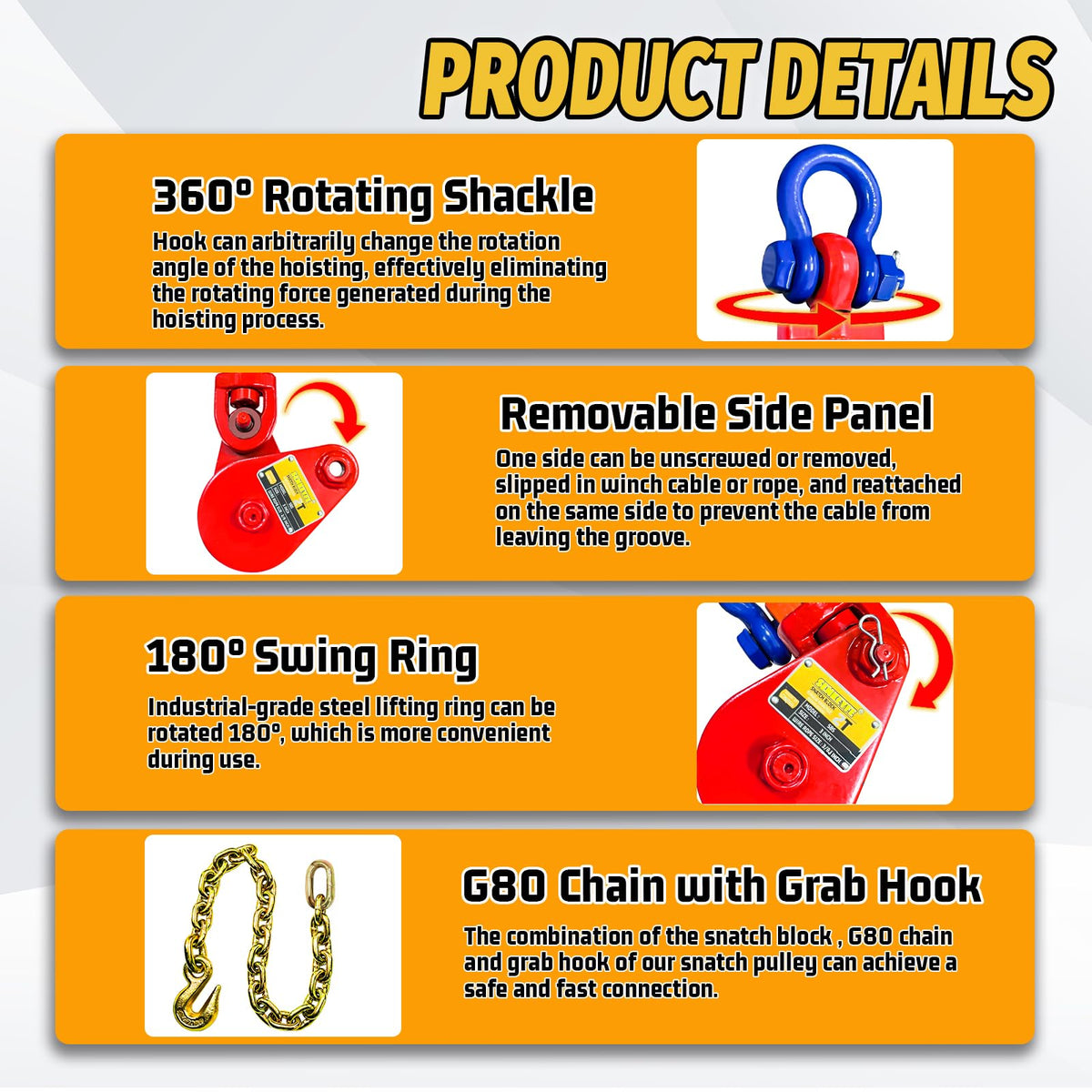 SENKEYFE chain with forged big ring demonstrating even load distribution and durability