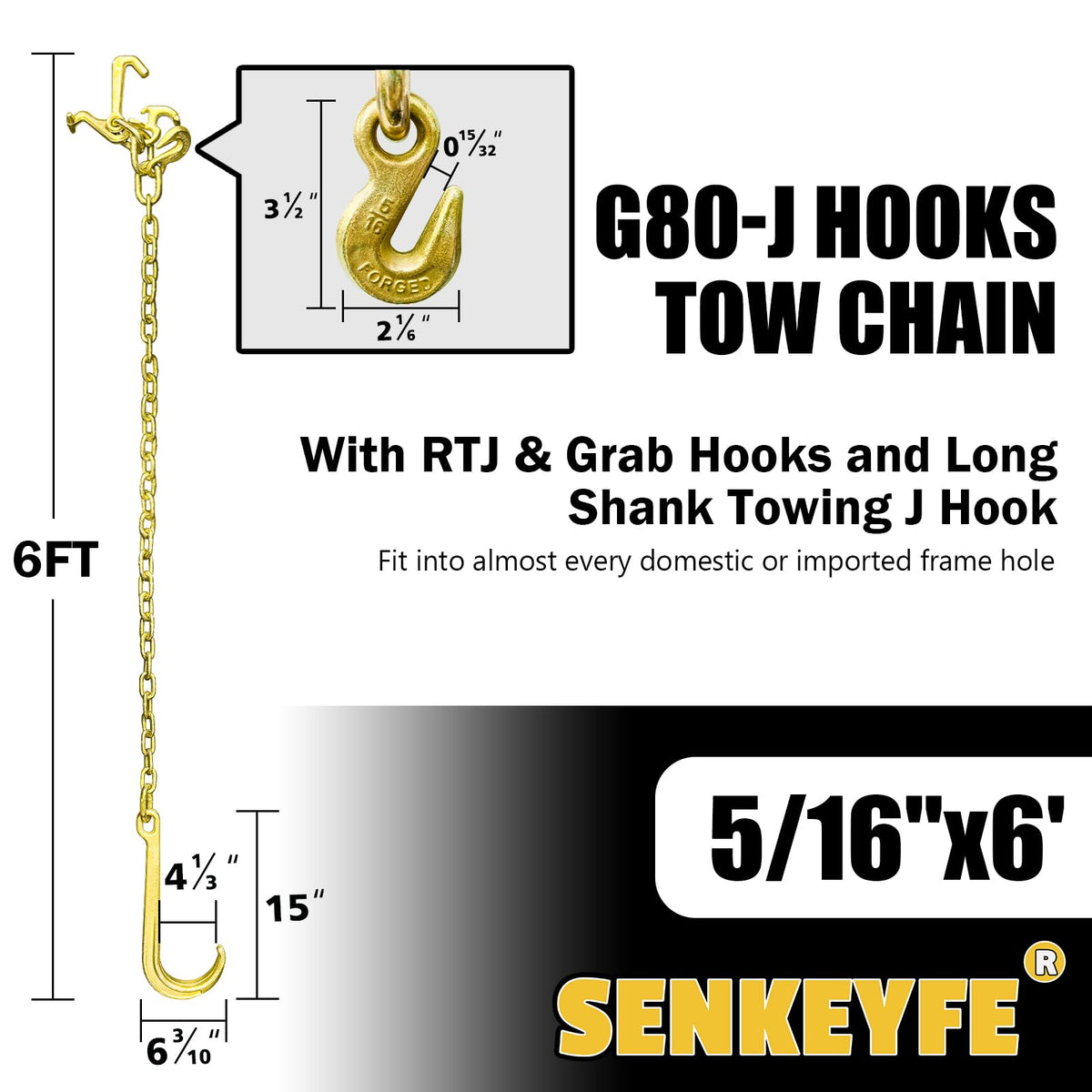 SENKEYFE close-up of galvanized G80 chain link highlighting corrosion resistance