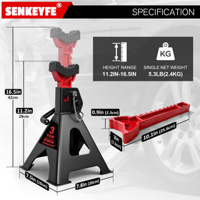 SENKEYFE double pin locking mechanism ensuring secure height lock