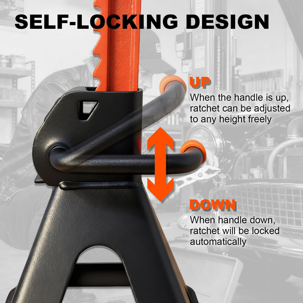 SENKEYFE in-use under SUV demonstrating safe support while performing repairs